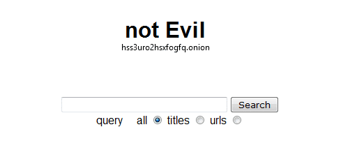 moteur de recherche darknet not evil