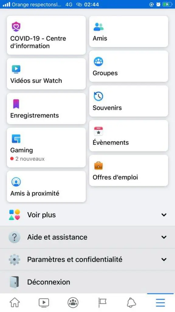 vérifier les connexions à son compte Facebook