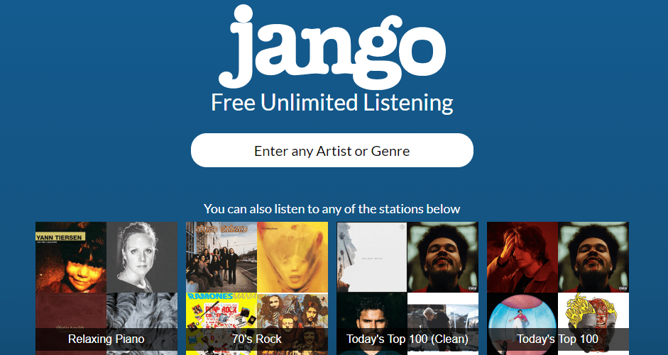 Jango -  musique gratuite