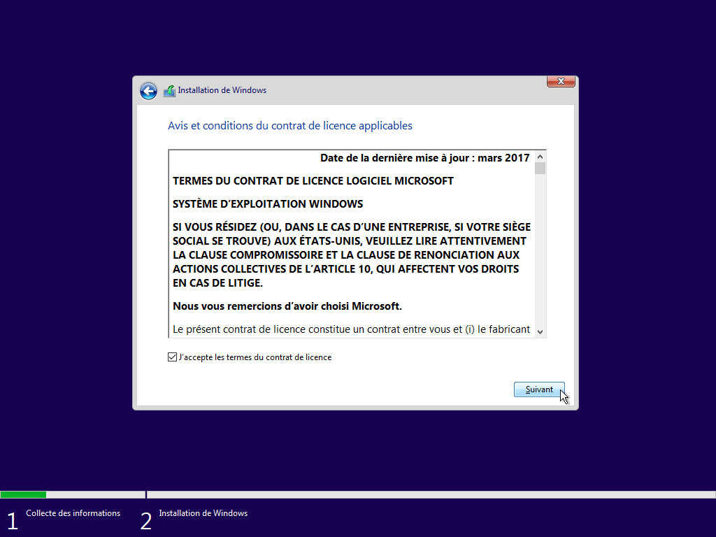 réinstaller Windows 10