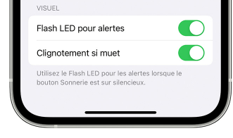 Notification Flash iPhone