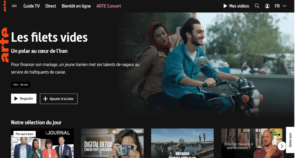 arte.tv site de streaming gratuit légal