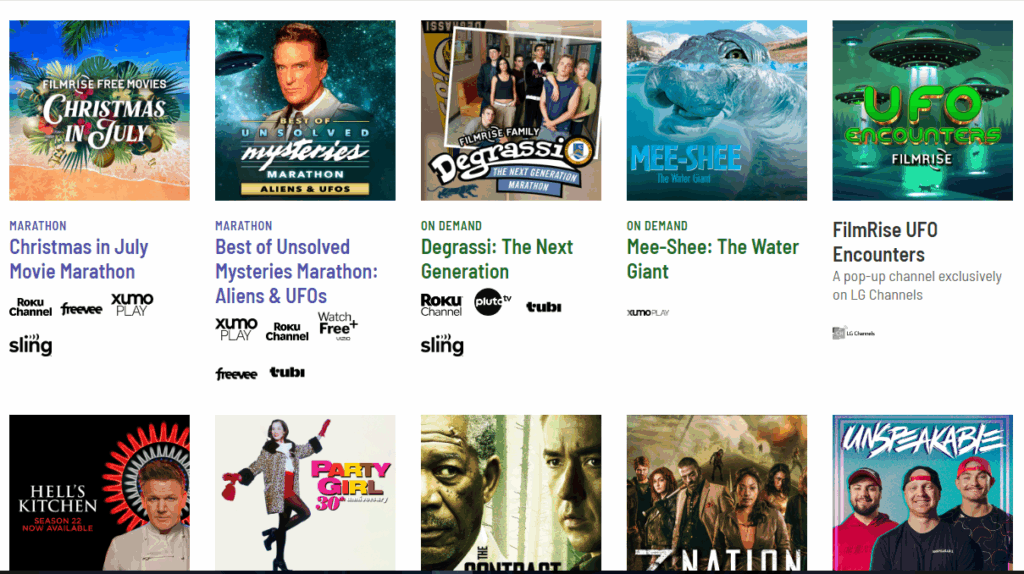 Filmrise streaming gratuit 