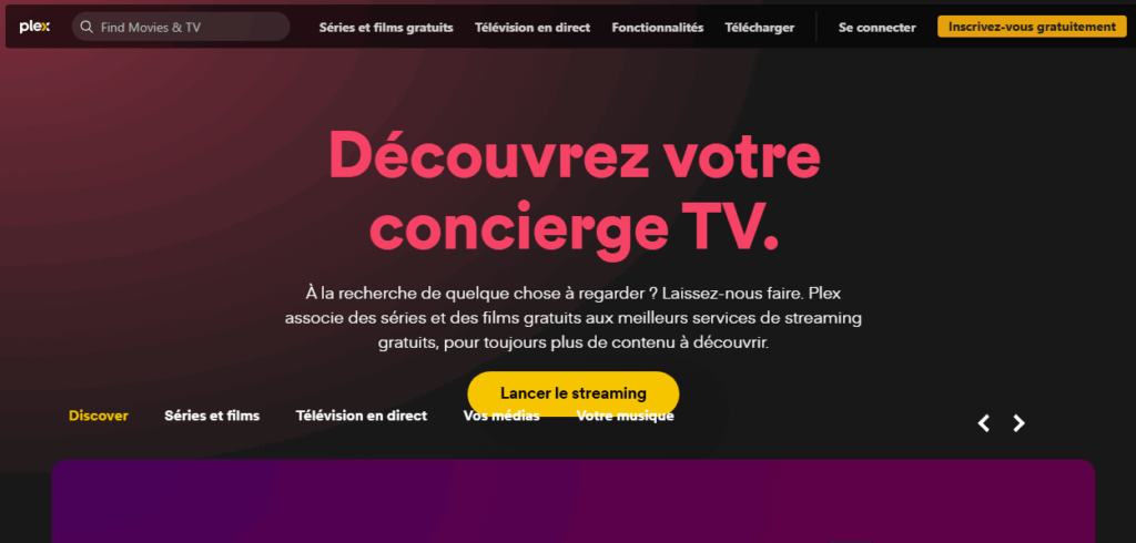 Plex Tv streaming légal gratuit