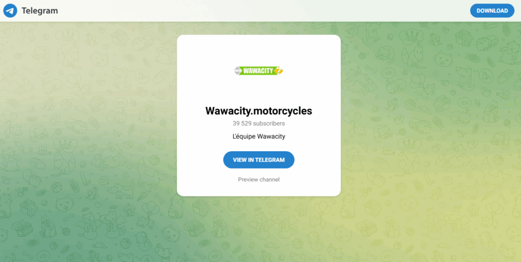Telegram wawacity nouvelle adresse